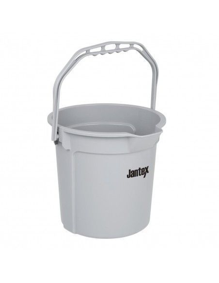 Seau gradué Jantex gris avec bec verseur 14 litres