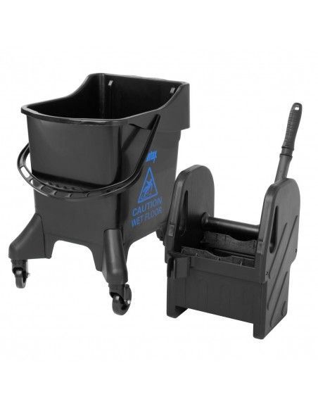 Seau essoreur haut 20 litres Jantex marquage bleu