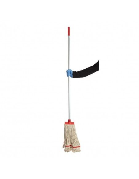 Tête de balai serpillère avec bande de maintien SYR Kentucky rouge