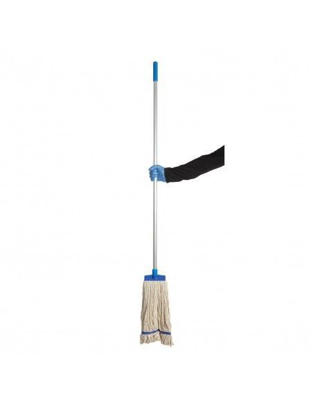 Tête de balai serpillère avec bande de maintien SYR Kentucky bleue