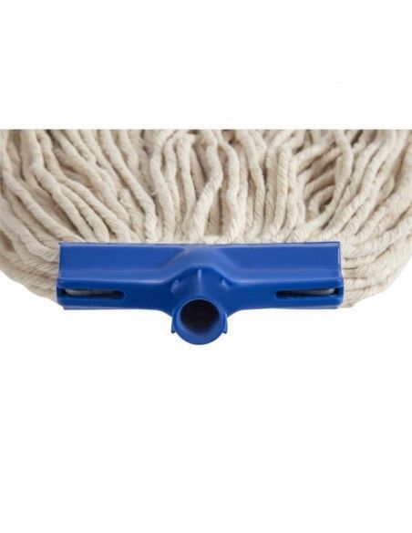 Tête de balai serpillère avec bande de maintien SYR Kentucky bleue