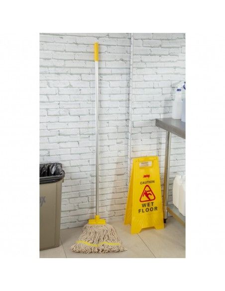 Tête de balai serpillère avec bande de maintien SYR Kentucky jaune