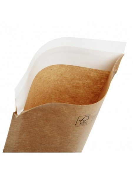 Pochettes à couverts en papier kraft recyclable et scellable (lot de 2000)