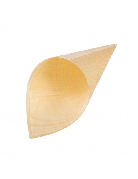 Cônes biodégradables en peuplier Fiesta Compostable 75x170mm (lot de 100)