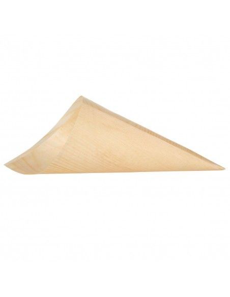 Cônes biodégradables en peuplier Fiesta Compostable 75x170mm (lot de 100)
