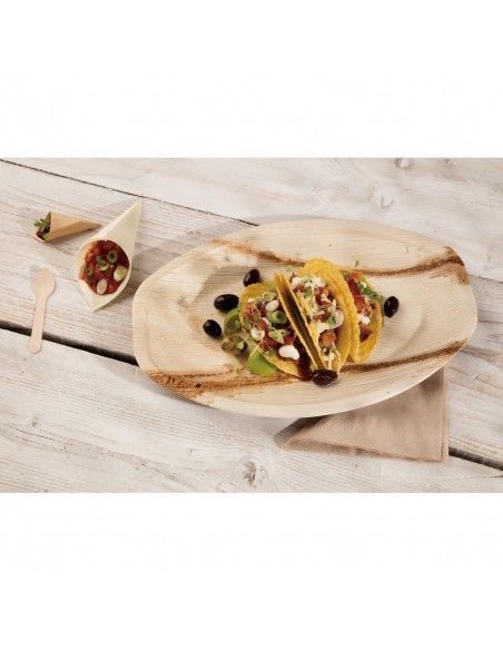Cônes biodégradables en peuplier Fiesta Compostable 75x170mm (lot de 100)