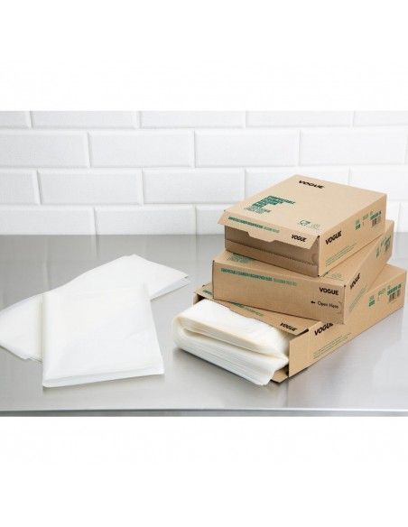 Sacs sous vide compostables Vogue 300x350mm (lot de 100)