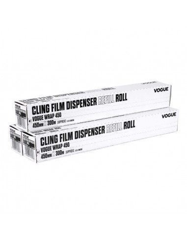 Rouleaux de film alimentaire pour distributeur Wrap450 Vogue (lot de 3)
