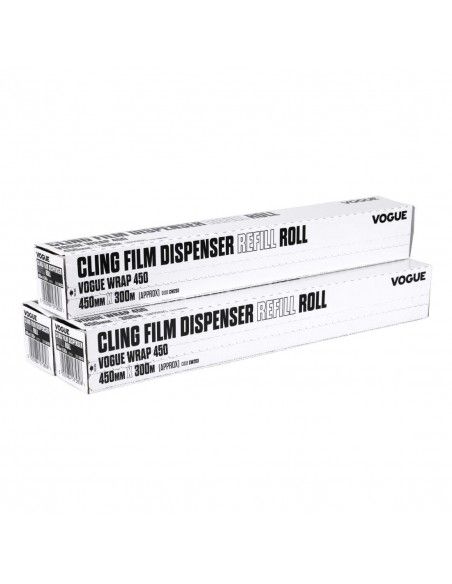 Rouleaux de film alimentaire pour distributeur Wrap450 Vogue (lot de 3)