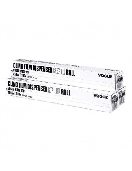 Rouleaux de film alimentaire pour distributeur Wrap450 Vogue (lot de 3)