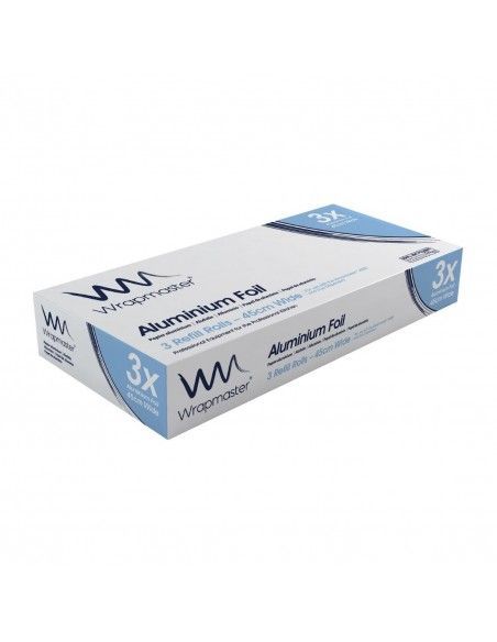 Papier aluminium Wrapmaster 90m x 450mm (Lot de 3)