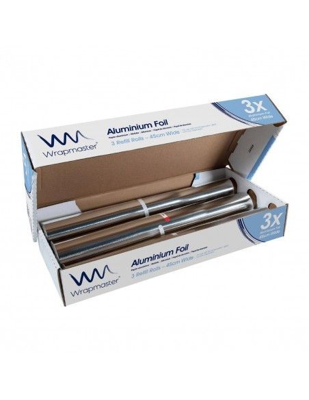 Papier aluminium Wrapmaster 90m x 450mm (Lot de 3)