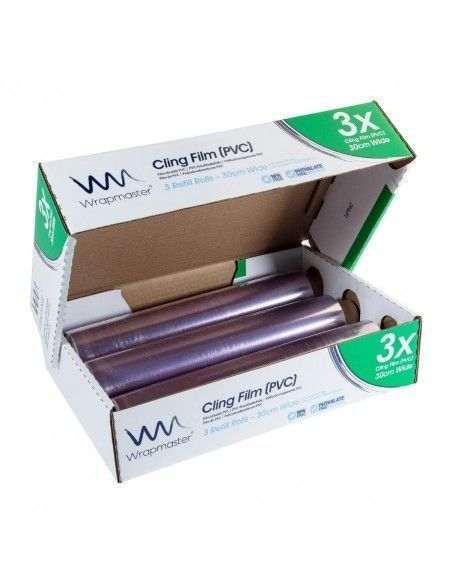 Recharges de film fraîcheur Wrapmaster 300m x 305mm (lot de 3)
