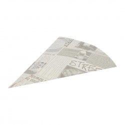 Cornets à frites recyclables et biodégradables papier imprimé Colpac (Lot de 1000) 2