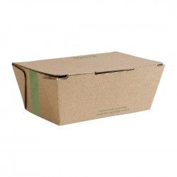 Boîtes alimentaires micro-cannelées compostables Vegware 110x150mm (lot de 300) 2