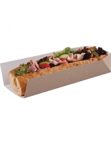 Cartons à sandwichs recyclables 250mm lot de 500
