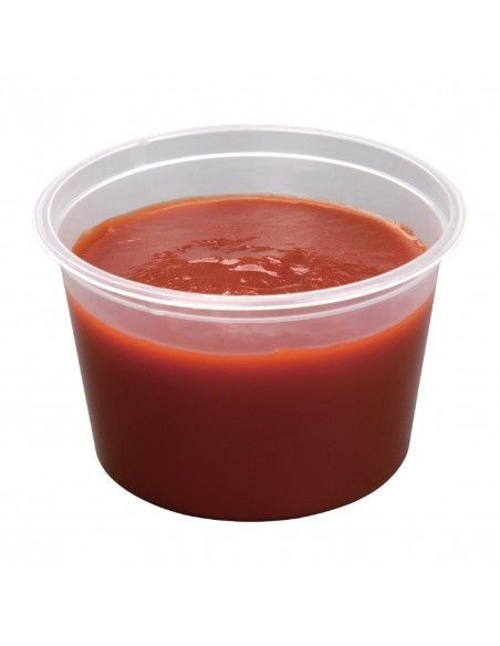 Pots à sauce micro-ondables en plastique Fiesta Recyclable 100ml (lot de 100)