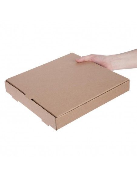 Cartons à pizza kraft Fiesta Compostable 30cm (Lot de 100)