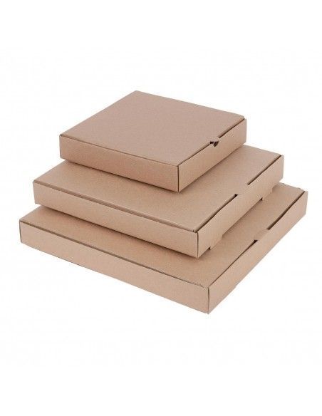 Cartons à pizza kraft Fiesta Compostable 30cm (Lot de 100)