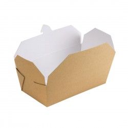 Cartons alimentaires rectangulaires kraft Colpac 985ml (lot de 250) 2