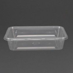 Petites boîtes en plastique micro-ondables avec couvercles Fiesta Recyclable 500ml (lot de 250) 2