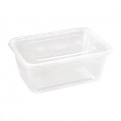 Grandes boîtes en plastique micro-ondables avec couvercles Fiesta 1 L (lot de 250)
