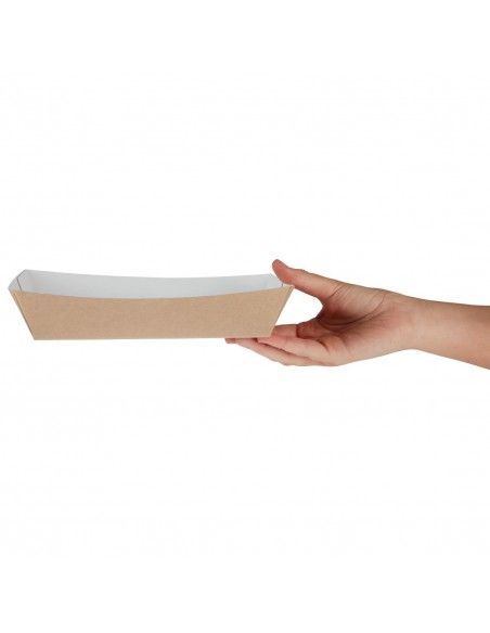 Barquettes alimentaires moyennes kraft compostables Colpac (lot de 250)