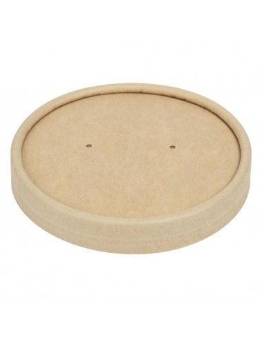 Couvercles pour bols à soupe kraft micro-ondables recyclables Colpac 225ml et 350ml (lot de 500)
