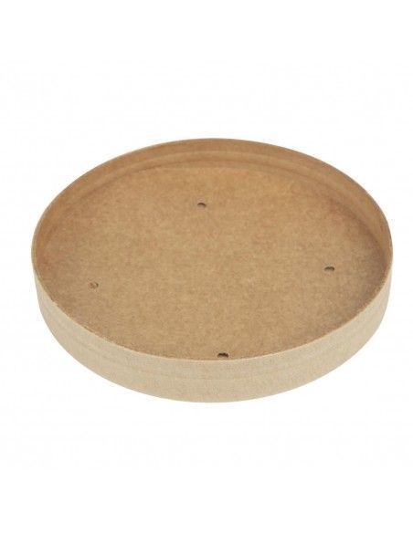 Couvercles pour bols à soupe kraft micro-ondables recyclables Colpac 225ml et 350ml (lot de 500)