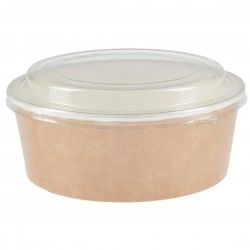 Pots alimentaires kraft recyclables avec couvercles Colpac 1300ml (lot de 150)