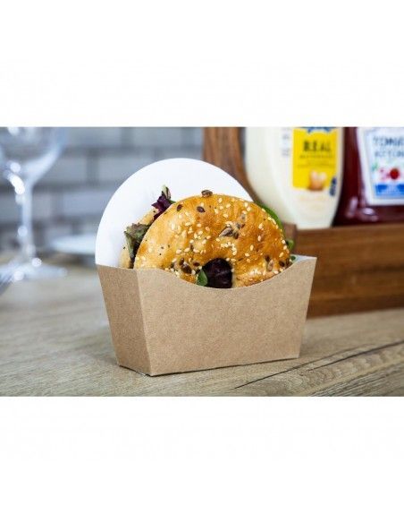Etuis à bagel kraft compostables Colpac (lot de 1000)