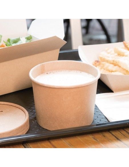 Pots à soupe compostables en PLA Fiesta Compostable 98 mm - 34 cl (x500)