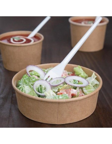 Bols salade kraft ronds Fiesta Compostable 50 cl (Lot de 300)