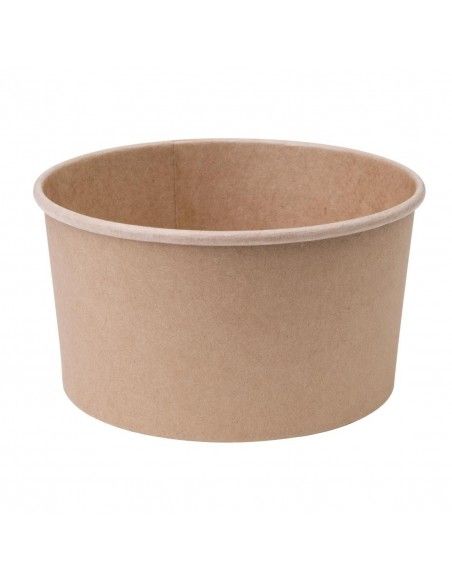 Bols salade kraft ronds Fiesta Compostable 1 L (Lot de 300)
