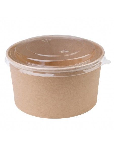 Bols salade kraft ronds Fiesta Compostable 1 L (Lot de 300)