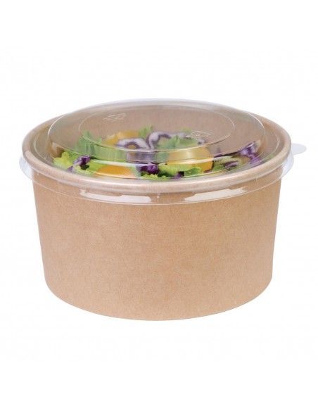 Bols salade kraft ronds Fiesta Compostable 1 L (Lot de 300)