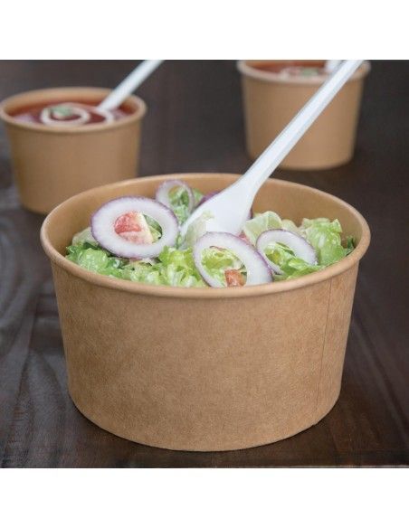 Bols salade kraft ronds Fiesta Compostable 1 L (Lot de 300)