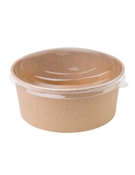 Couvercles PET Fiesta Recyclable pour bols salade ronds FB196 FB197 FB198 (Lot de 300)