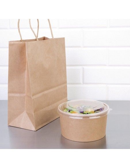 Couvercles PET Fiesta Recyclable pour bols salade ronds FB196 FB197 FB198 (Lot de 300)