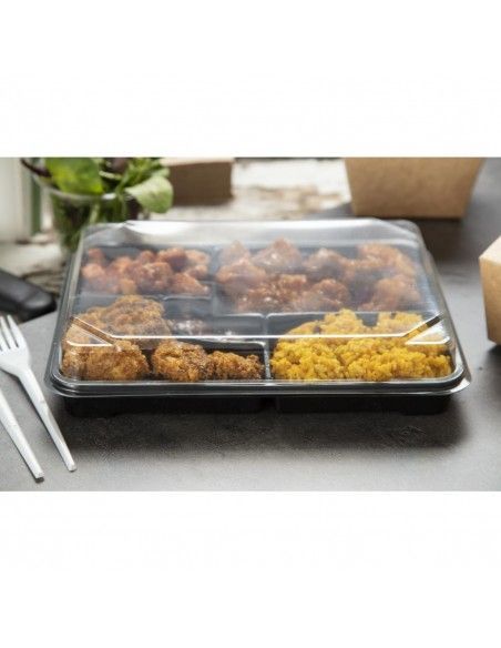 Plateaux repas recyclables Bento Faerch 263 x 201 mm (lot de 90)