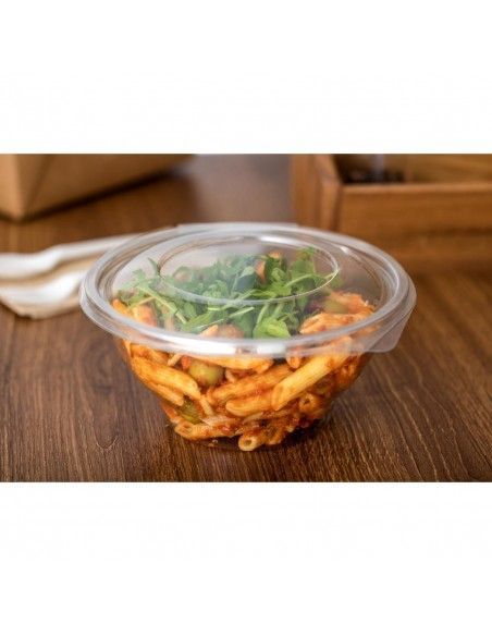 Bols à salade recyclables avec couvercle Contour Faerch 1000ml (lot de 200)