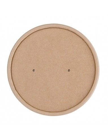 Couvercles en papier pour pots à soupe Fiesta Compostable 98mm (lot de 500)