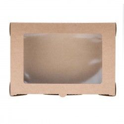 Boîtes salade compostables avec fenêtre en PLA Fiesta Compostable 1200ml (lot de 200) 2