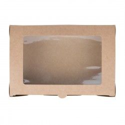Boîtes salade compostables avec fenêtre en PLA Fiesta Compostable 1600ml (lot de 200) 2