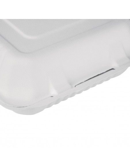 Boîtes avec couvercle à charnière Recyclables en bagasse Fiesta Recyclable 236mm (lot de 200)