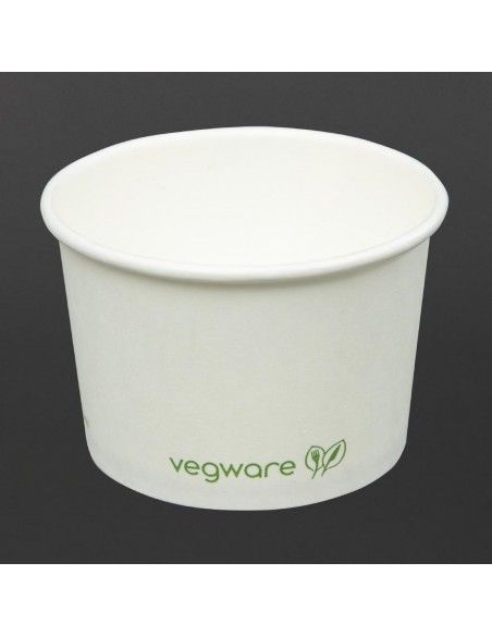 Pots pour aliments chauds compostables Vegware 110ml (Lot de 1000)