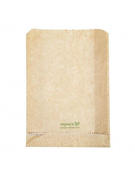 Sacs snack chaud compostables Vegware 229 x 165mm (Lot de 500)