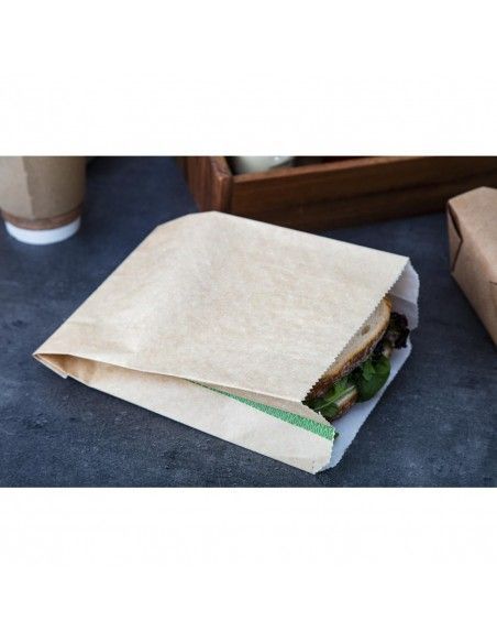 Sacs snack chaud compostables Vegware 229 x 165mm (Lot de 500)