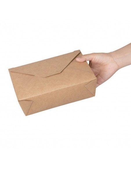 Boîtes repas en carton Fiesta Recyclable 197mm (lot de 200)