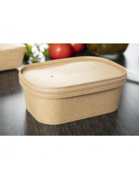 Barquettes alimentaires micro-ondables recyclables Colpac Stagione 750ml (lot de 300)